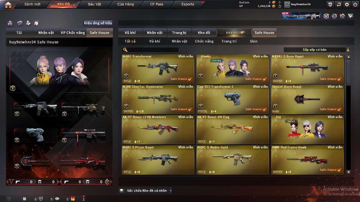 shop acc cf uy tin gia re